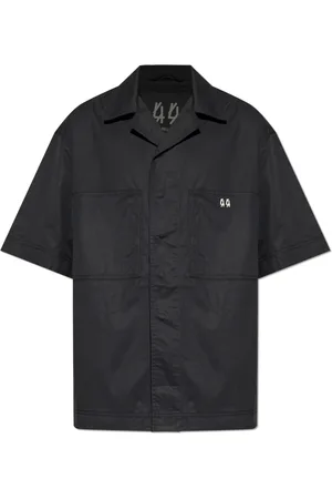 44 Label Group Skjorte, Herre, Sort, S, Bomuld, Skjorte med logo