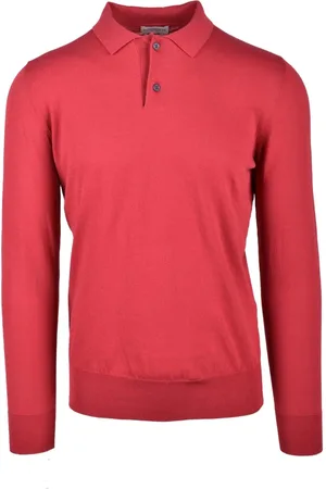 BALLANTYNE Top, Herre, Rød, 2XL, Bomuld, Polo
