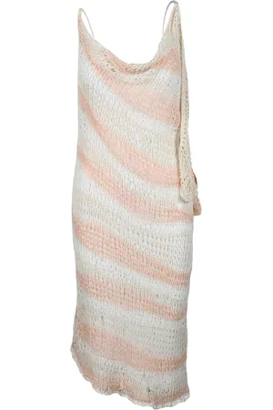 Sportmax Kjole, Dame, Flerfarvet, S, Bomuld, Bomuld Tricot Kjole med Underkjole