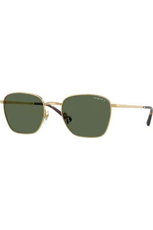 vogue Tilbehør, unisex, Gul, 53 MM, Uld, Modig Pudeformet Metal Solbriller