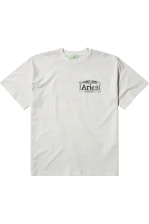 ARIES Top, Herre, Hvid, M, Bomuld, Vintage Tempel T-shirt