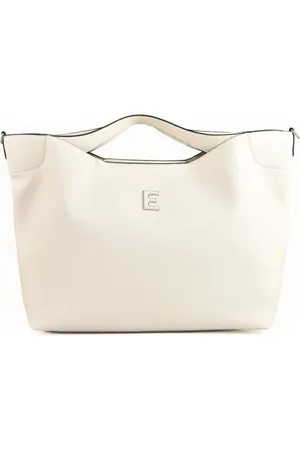ERMANNO SCERVINO Taske, Dame, Hvid, ONE SIZE, Uld, Tote Rachele Stor Skuldertaske