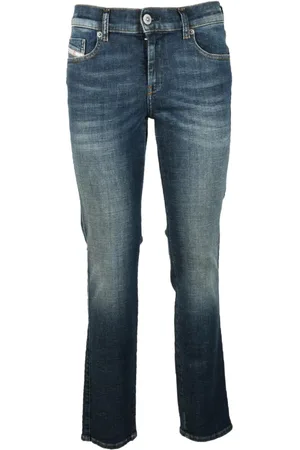 Diesel Jeans, Dame, Blå, W30, Bomuld, Bomuld Elastan Jeans