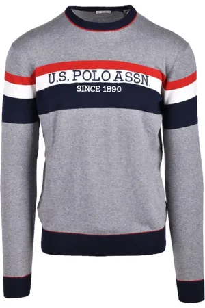 U.S. Polo Assn. Strik, Herre, Grå, L, Bomuld, Skjorte