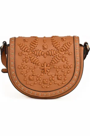 ERMANNO SCERVINO Taske, Dame, Brun, ONE SIZE, Uld, Rund Klap Løfte Mini Skuldertaske