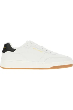 Saint Laurent Sko, Herre, Hvid, 44 EU, Uld, Stilfulde Sneakers til Mænd og Kvinder