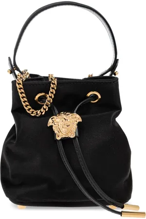 VERSACE Taske, Dame, Sort, ONE SIZE, Uld, La Medusa Mini bucket-stil håndtaske