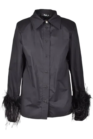 Giulia N Couture Bluser & Skjorter, Dame, Sort, M, Bomuld, Skjorte