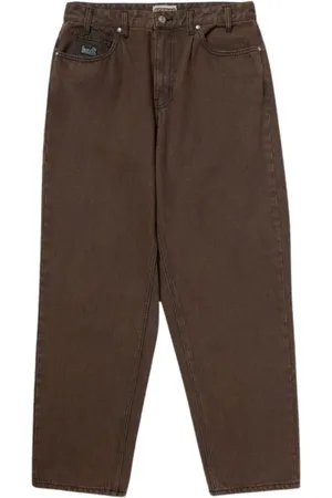 Huf Jeans, Herre, Brun, W30, Vintage Washed Pant i Kaffe