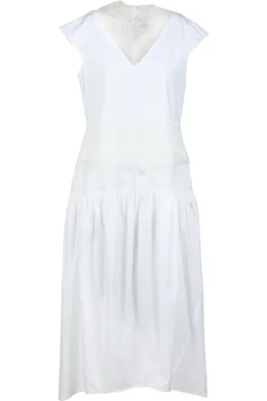 Fabiana Filippi Kjole, Dame, Hvid, XS, Bomuld, Dametøj