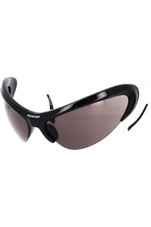 Balenciaga Tilbehør, unisex, Sort, ONE SIZE, Wire Cat Solbriller Futurismo Stil