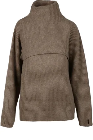 Calvin Klein Strik, Dame, Brun, 2XS, Uld, Uld To-Delt Trøje
