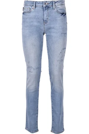 Moschino Jeans, Dame, Blå, W28, Bomuld, Jeans