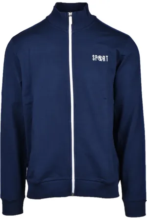 Bikkembergs Sweathshirts & Hoodies, Herre, Blå, XL, Bomuld, Bomuld Elastan Sweatshirt