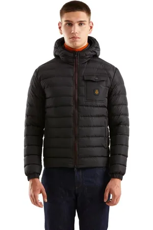 RefrigiWear Jakke, Herre, Sort, 3XL, Uld, Hættet jakke med lynlåslukning
