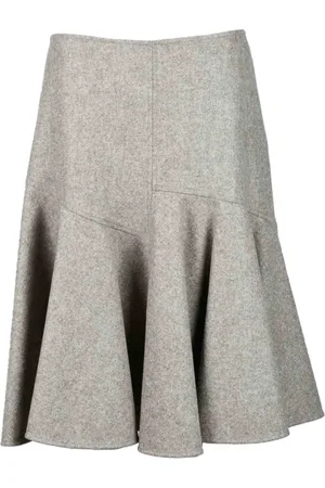 Bottega Veneta Nederdel, Dame, Grå, M, Uld, Nederdel
