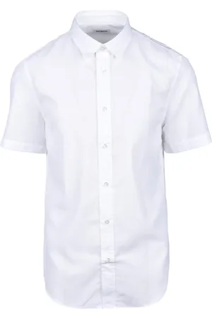 Bikkembergs Skjorte, Herre, Hvid, M, Bomuld, Bomuld Elastan Skjorte