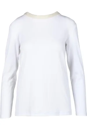 Fabiana Filippi Top, Dame, Hvid, M, Bomuld, Tshirt