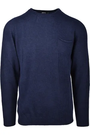 ALPHA STUDIO Strik, Herre, Blå, M, Uld, Maglia