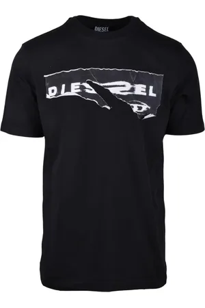 Diesel Top, Herre, Sort, 2XL, Bomuld, Tshirt
