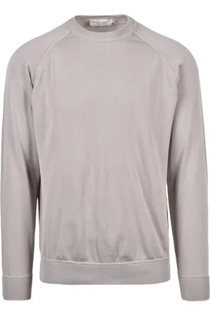 FILIPPO DE LAURENTIIS Strik, Herre, Grå, 3XL, Bomuld, Bomuldssweater - Maglioncino Stil