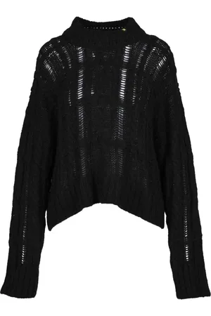 Pinko Strik, Dame, Sort, L, Uld, Maglia