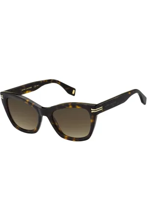 Marc Jacobs Tilbehør, Dame, Brun, 54 MM, Uld, Stilfulde solbriller med WR9 design