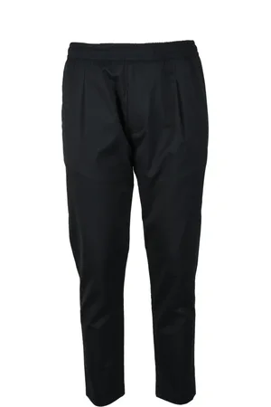 LOW BRAND Bukser, Herre, Sort, 3XL, Polyester, Kashmir Blanding Elastisk Talje Bukser