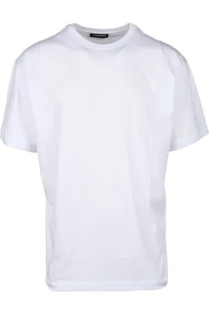 Costume National Top, Herre, Hvid, 2XL, Bomuld, Moderne Bomuld T-shirt