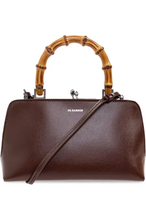 Jil Sander Taske, Dame, Rød, ONE SIZE, Bambus, Håndtaske Goji Bambus Mini