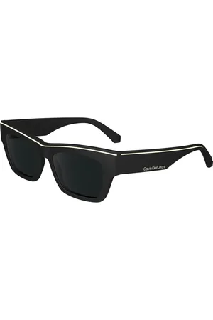 Calvin Klein Tilbehør, unisex, Sort, 52 MM, Sort Ramme Grå Linse Solbriller