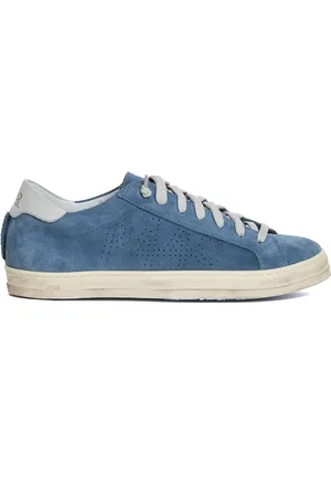 P448 Sko, Herre, Blå, 44 EU, Uld, Blå Ruskind Sneakers til Mænd