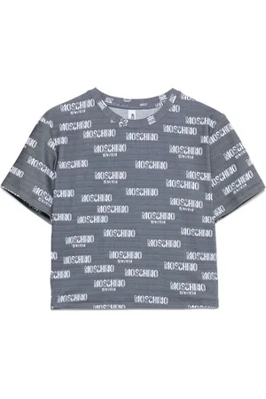Moschino Top, Dame, Grå, M, Grå T-shirt & Polo Dametøj