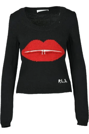 Serafini Strik, Dame, Sort, XS, Uld, Uldstrik Top