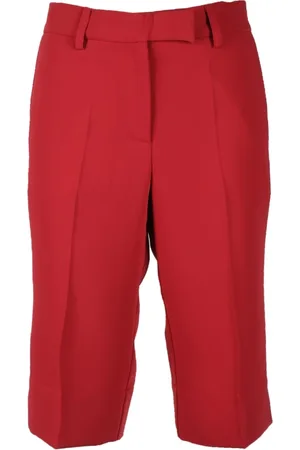 SEMICOUTURE Shorts, Dame, Rød, S, Polyester, Polyester Bermuda Shorts