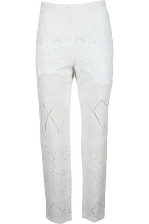 Giulia N Couture Bukser, Dame, Hvid, S, Bomuld, Bomuldsbukser