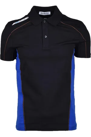 Bikkembergs Top, Herre, Sort, XL, Bomuld, Bomuld Elastan Polo Skjorte