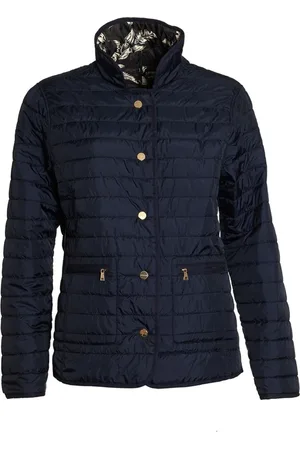 Danwear Jakke, Dame, Blå, XL, Uld, Vendbar quiltet jakke Navy