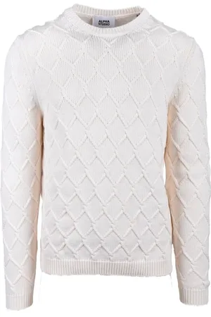 ALPHA STUDIO Strik, Herre, Hvid, L, Bomuld, Maglia