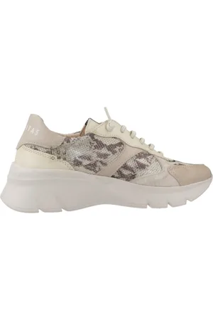 Hispanitas Sko, Dame, Flerfarvet, 38 EU, Uld, Taupe Slange Mønster Sneakers