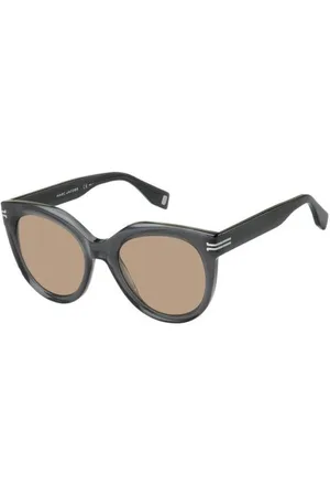 Marc Jacobs Tilbehør, Dame, Grå, 53 MM, Uld, Stilfulde solbriller med KB7 design