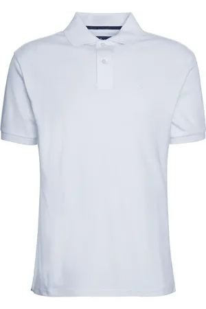 Barbour Top, Herre, Hvid, S, Bomuld, Klassisk Interlock Polo Skjorte Hvid