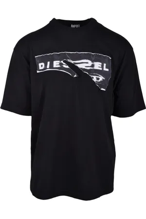 Diesel Top, Herre, Sort, 2XL, Bomuld, Tshirt
