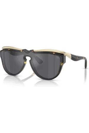Burberry Tilbehør, unisex, Brun, 39 MM, Uld, Stilfulde solbriller med sølv spejllinser