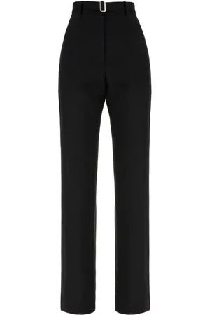 Lanvin Bukser, Dame, Sort, S, Uld, Stilfulde bukser