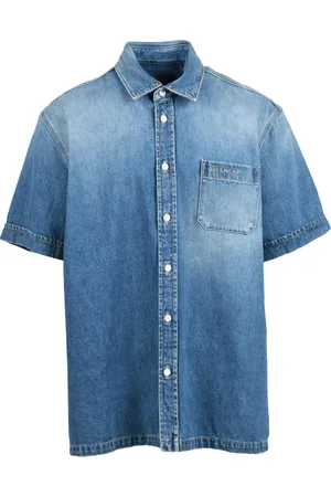 Givenchy Skjorte, Herre, Blå, L, Bomuld, Bomuldsskjorte