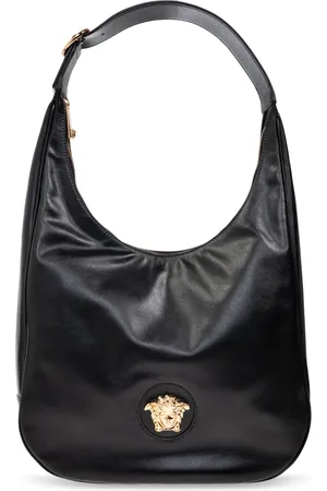VERSACE Taske, Dame, Sort, ONE SIZE, Uld, Læder skuldertaske