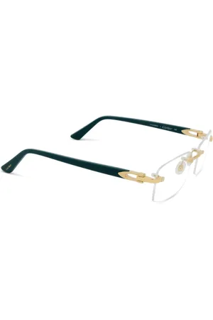 Cartier Tilbehør, unisex, Gul, 54 MM, Uld, Stilfulde Briller