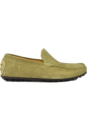 Testoni Sko, Herre, Grøn, 42 EU, Suede, Suede Mokkasin Sko
