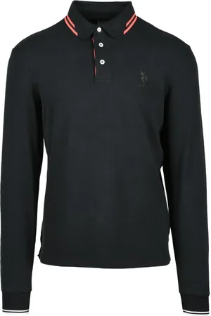 U.S. Polo Assn. Top, Herre, Sort, L, Bomuld, Bomuld Polo Skjorte